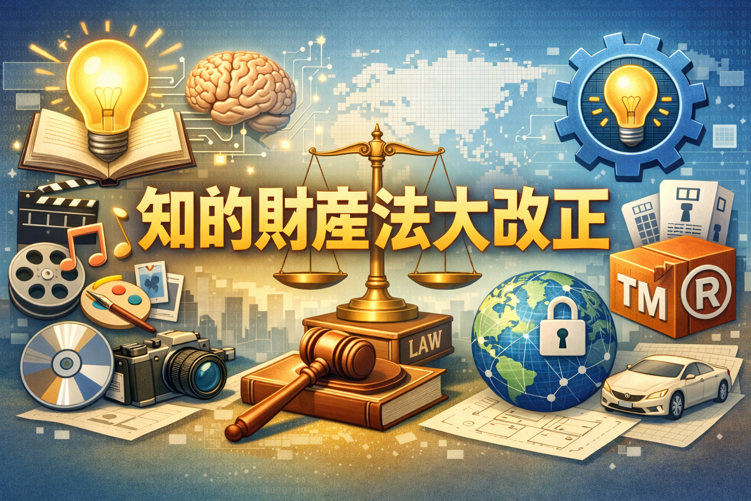 【2026年4月施行】知的財産法大改正まとめ～AI利用、IP資産化、オンライン執行強化～